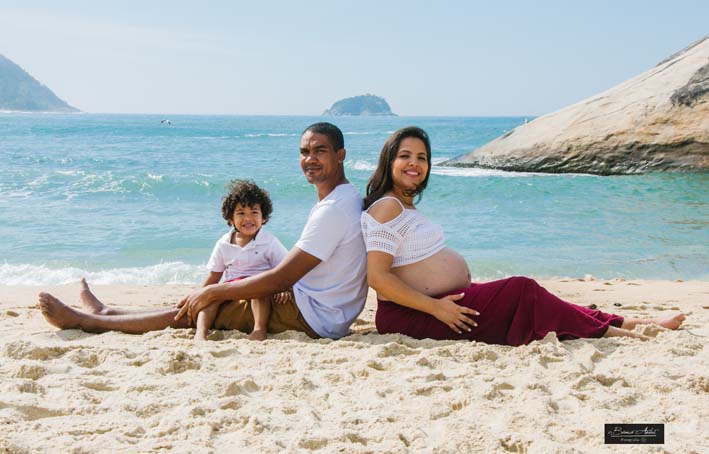 Book Gestante na Praia no Rio de Janeiro 