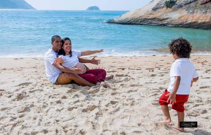 Book Gestante na Praia no Rio de Janeiro 