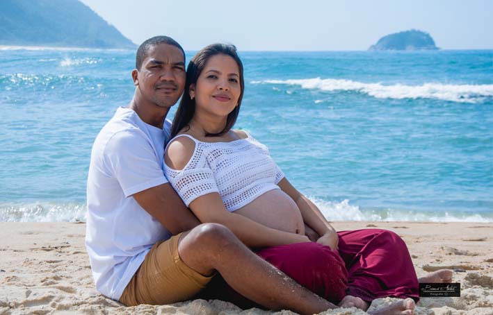 Book Gestante na Praia no Rio de Janeiro 