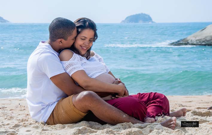 Book Gestante na Praia no Rio de Janeiro - Fotografo Casamento do RJ