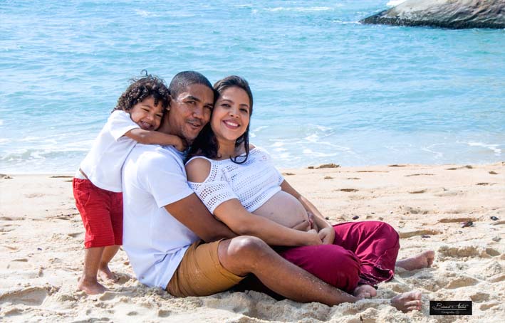 Book Gestante na Praia no Rio de Janeiro 